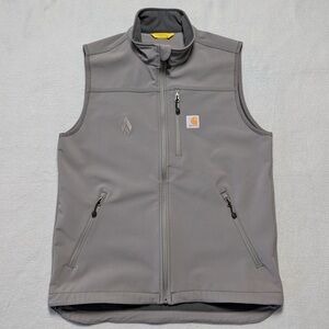 Rare Carhartt x NHL Chicago Blackhawks Embroidered Softshell Vest Gray Men's M